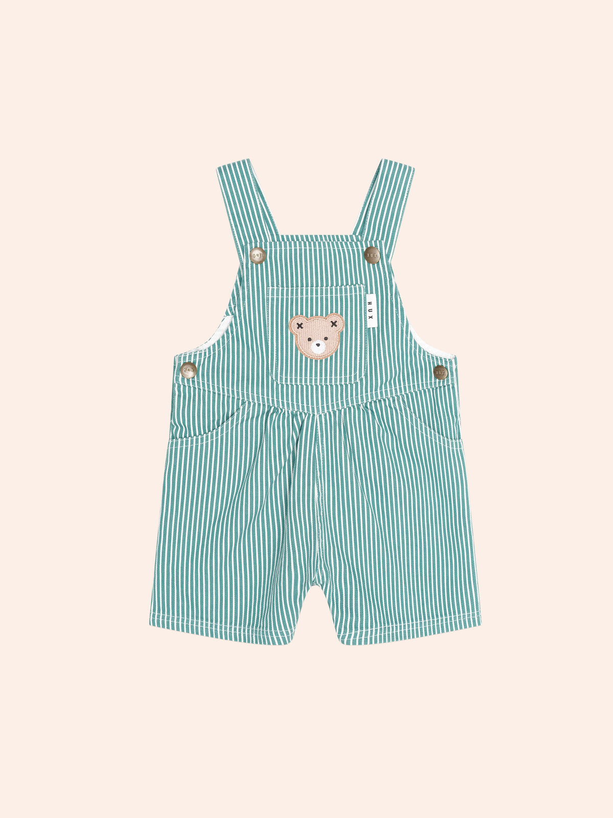 Huxbaby Mistletoe Stripe Shortall