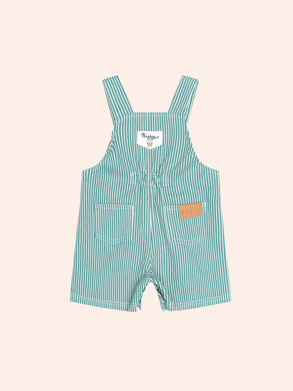 Huxbaby Mistletoe Stripe Shortall