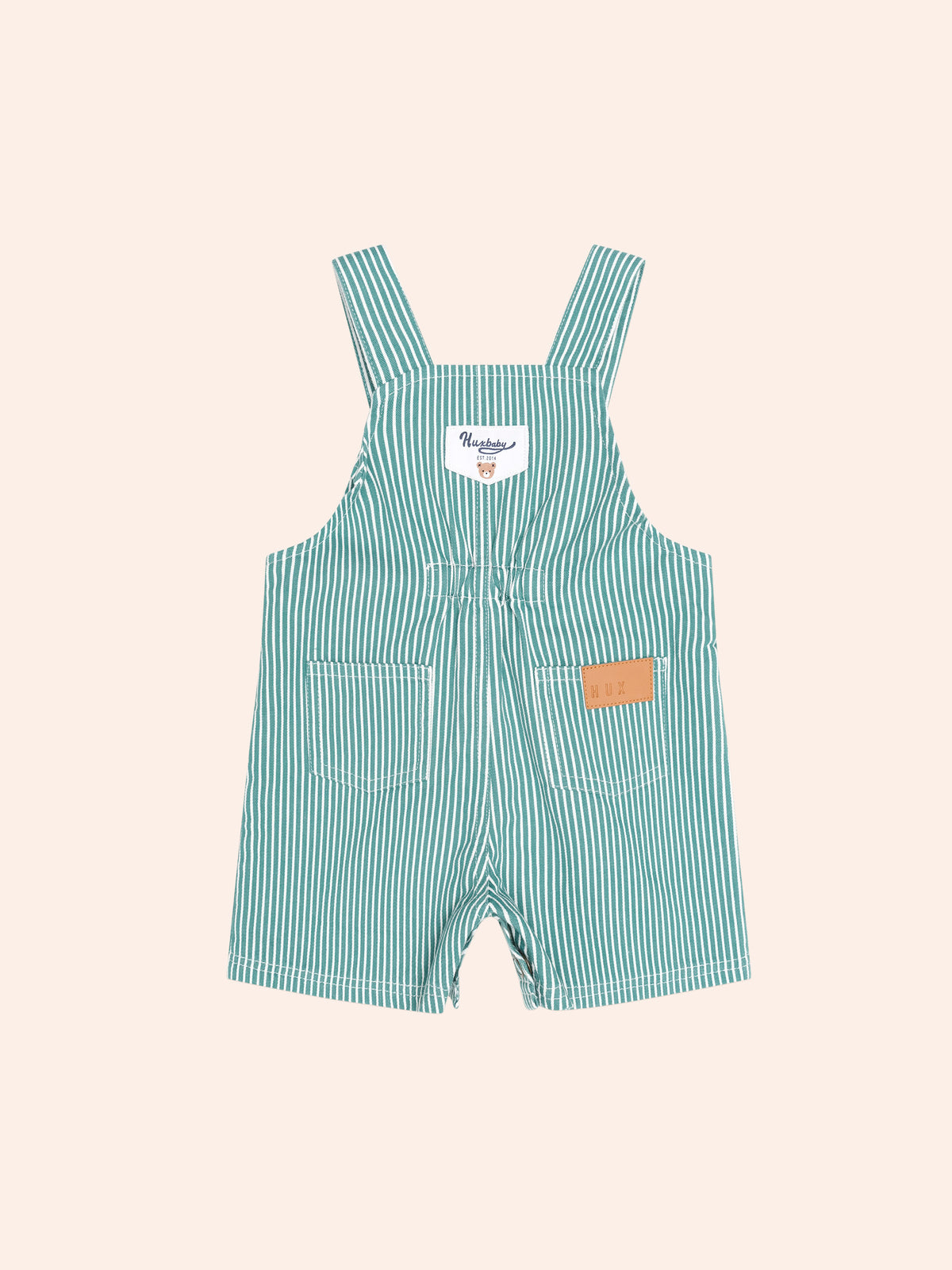 Huxbaby Mistletoe Stripe Shortall