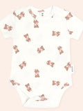Huxbaby Tumbling Bow Huxette Short Sleeve Bodysuit