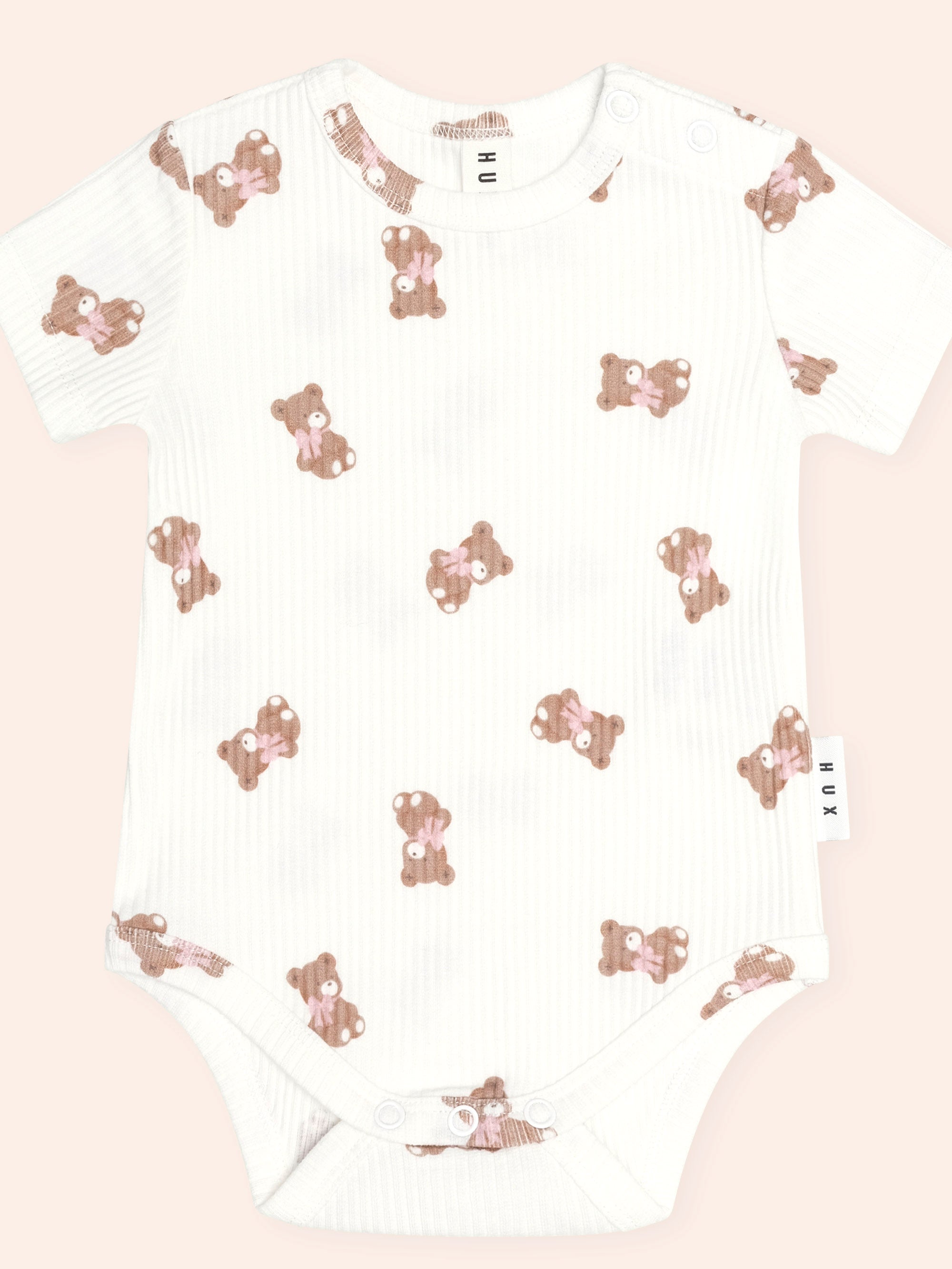 Huxbaby Tumbling Bow Huxette Short Sleeve Bodysuit