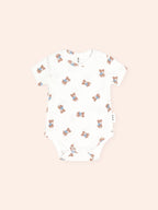 Huxbaby Tumbling Bow Hux Short Sleeve Bodysuit