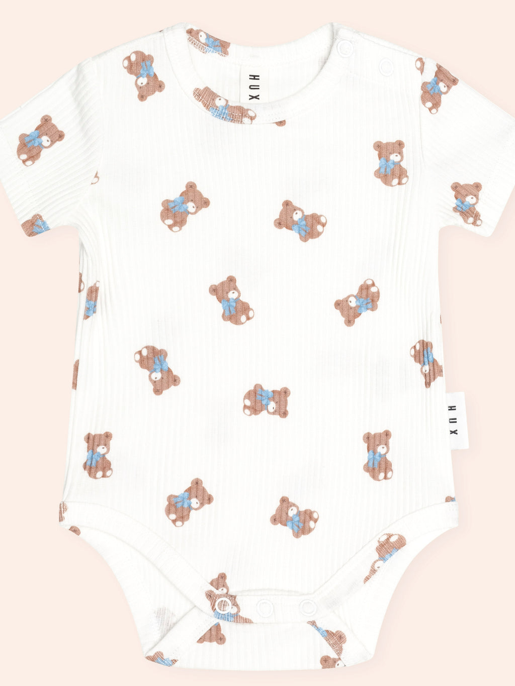Huxbaby Tumbling Bow Hux Short Sleeve Bodysuit