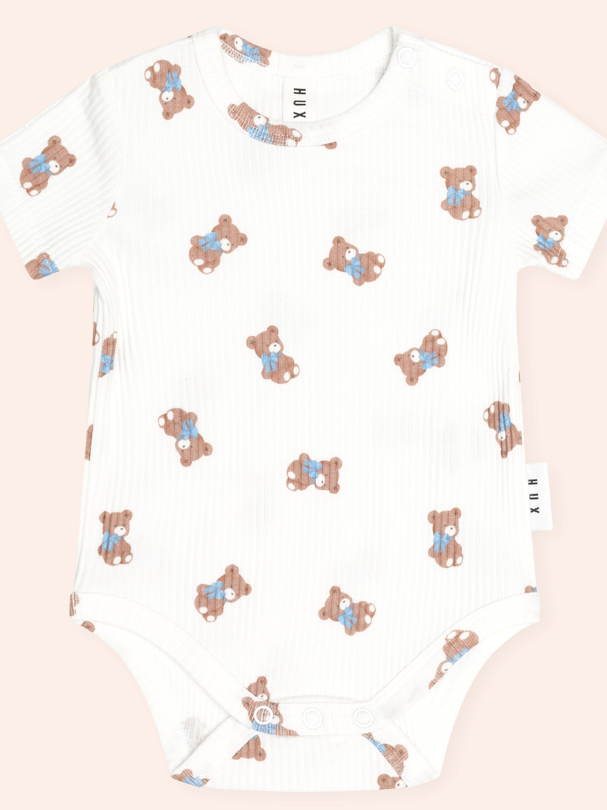 Huxbaby Tumbling Bow Hux Short Sleeve Bodysuit