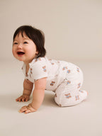 Huxbaby Tumbling Bow Hux Short Sleeve Bodysuit