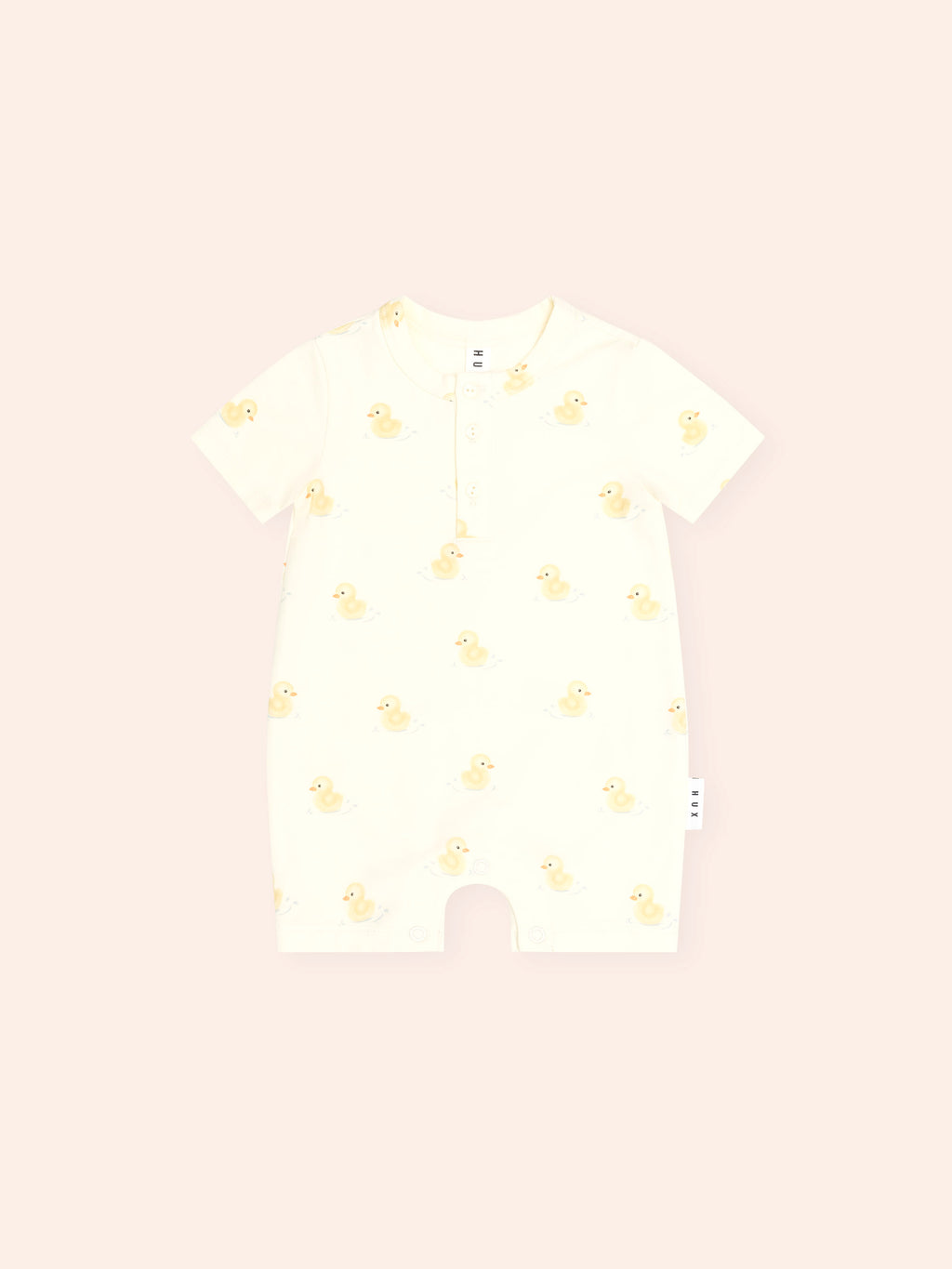 Huxbaby Rubber Ducky Henley Bodysuit