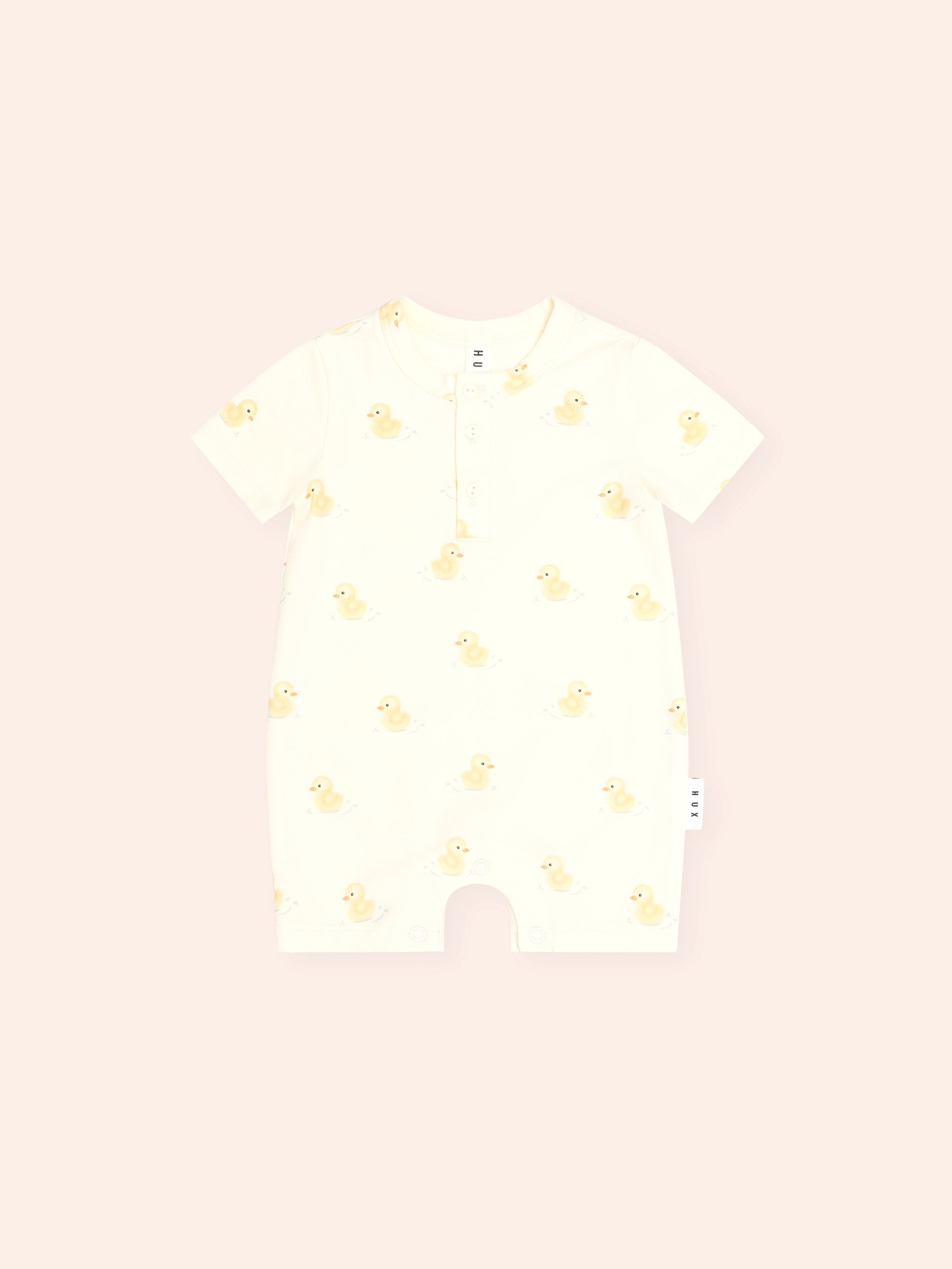 Huxbaby Rubber Ducky Henley Bodysuit