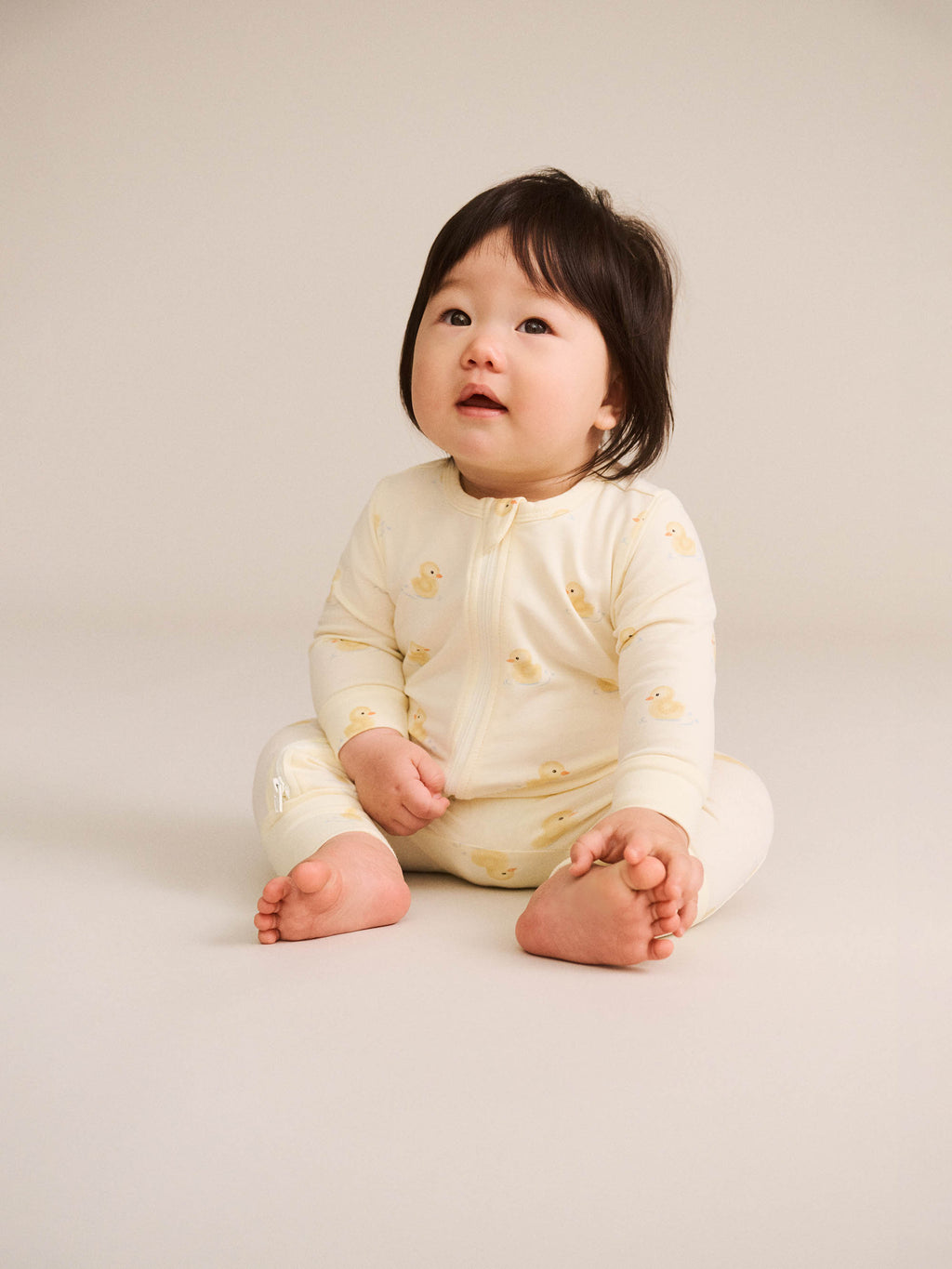 Huxbaby Rubber Duck Zip Romper