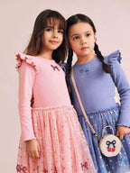 Huxbaby Sequin Bow Tulle Dress