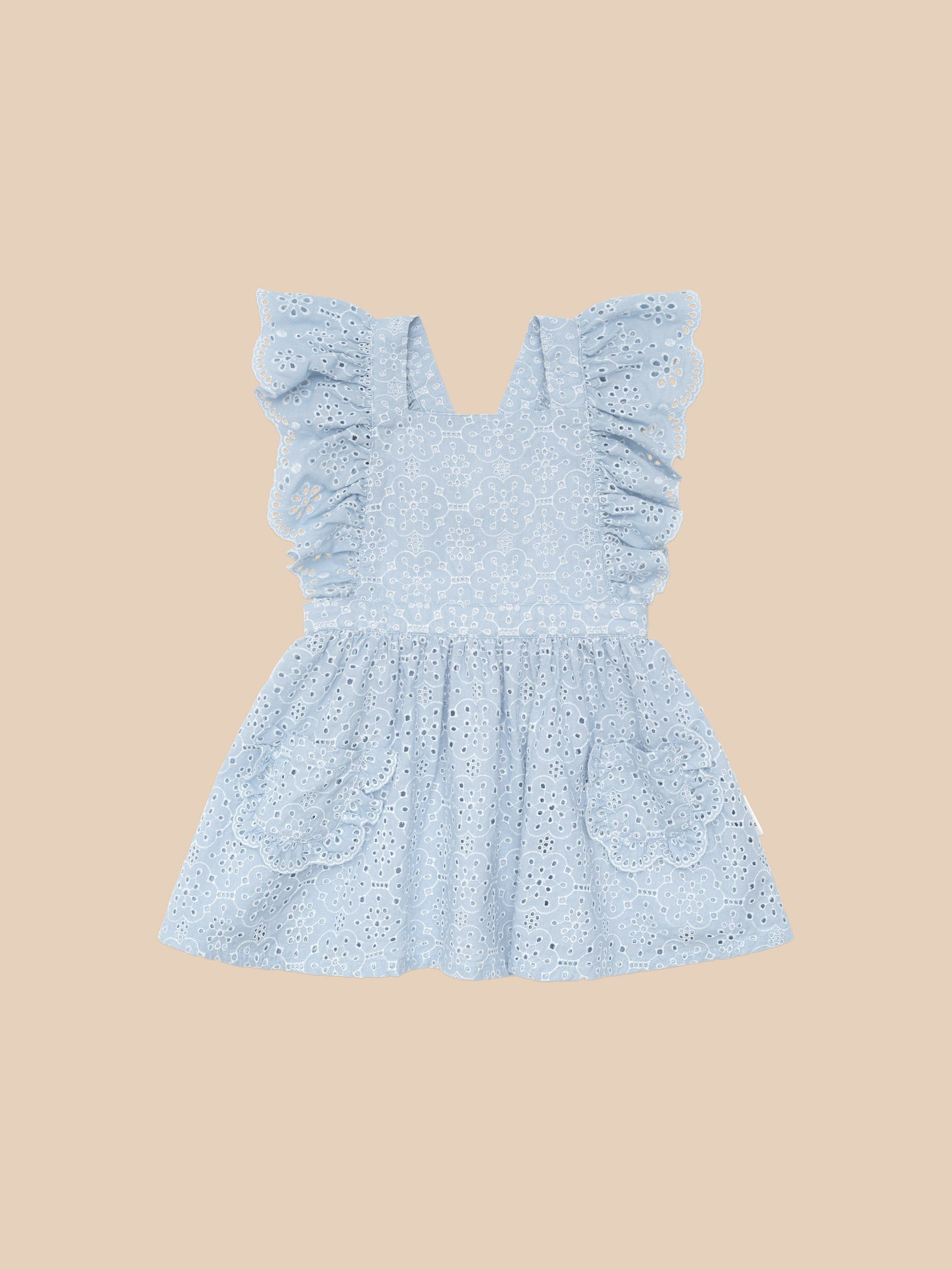Huxbaby BRODERIE RUFFLE DRESS