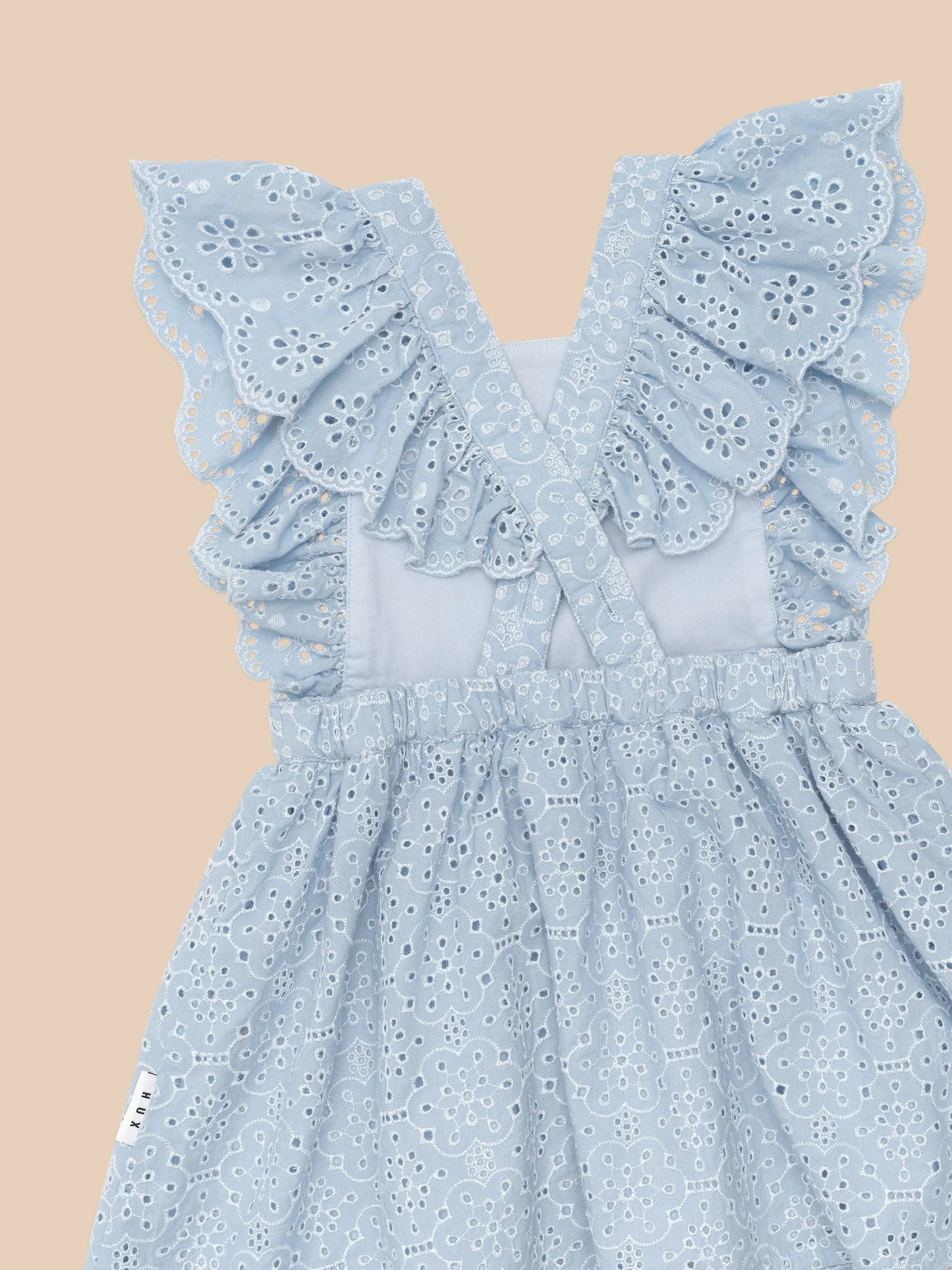 Huxbaby BRODERIE RUFFLE DRESS