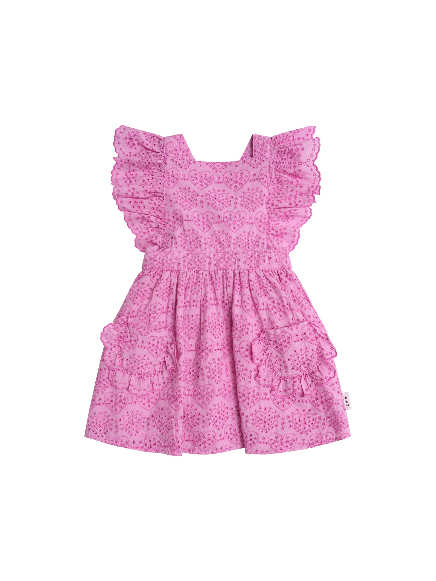 Huxbaby Frilly Broderie Pinafore Dress