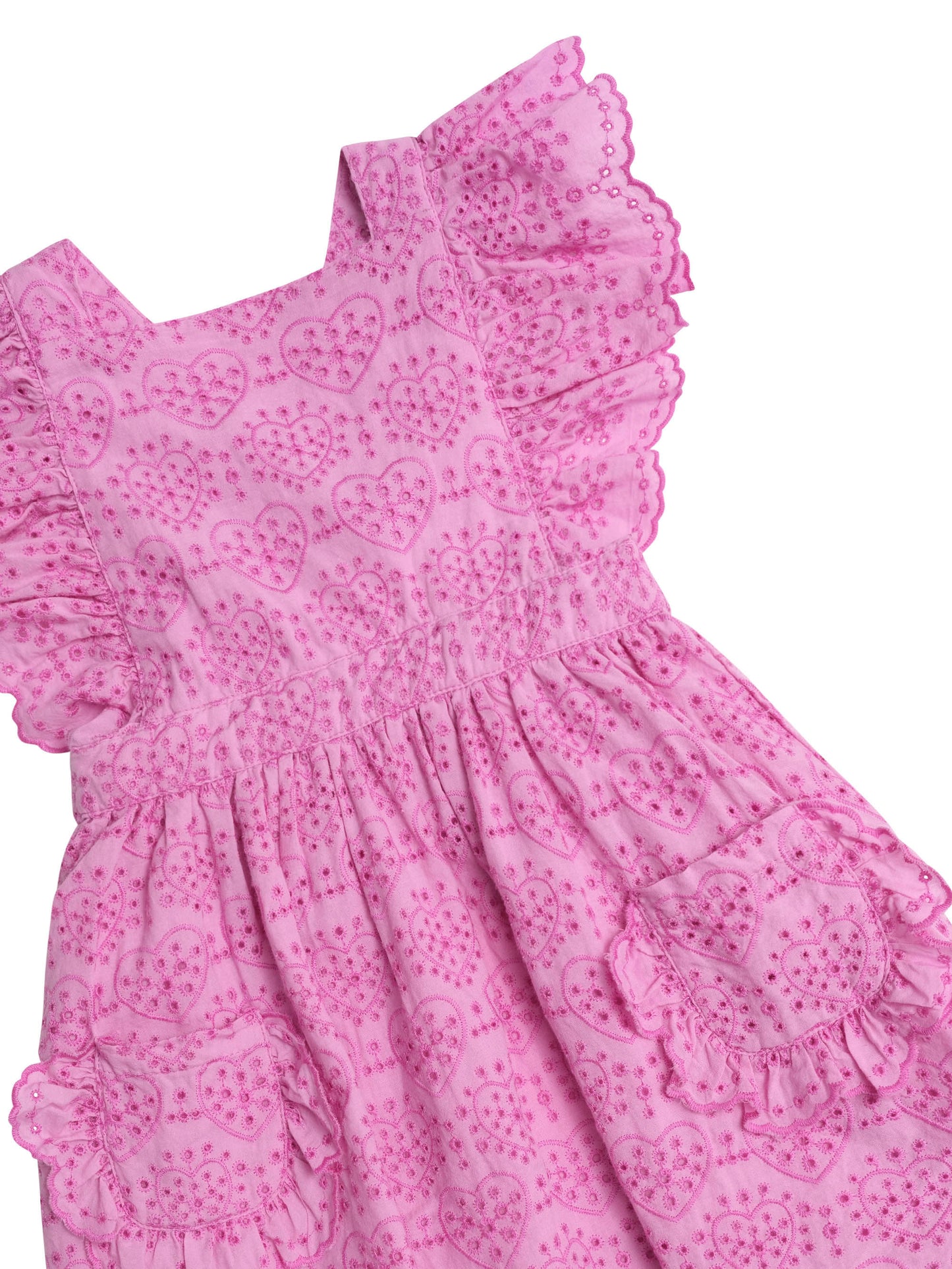 Huxbaby Frilly Broderie Pinafore Dress