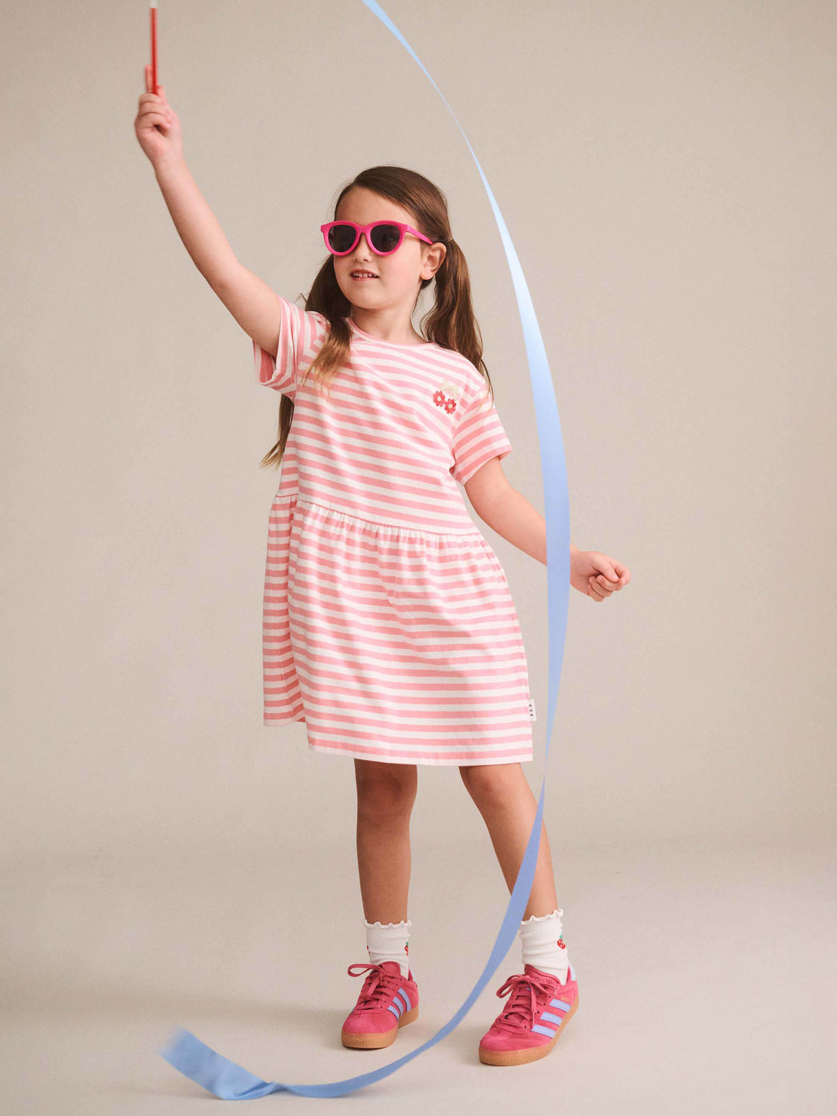 Huxbaby Tropical Twin Flower Dress