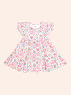 Huxbaby Scallop Floral Dress
