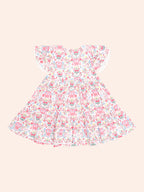 Huxbaby Scallop Floral Dress