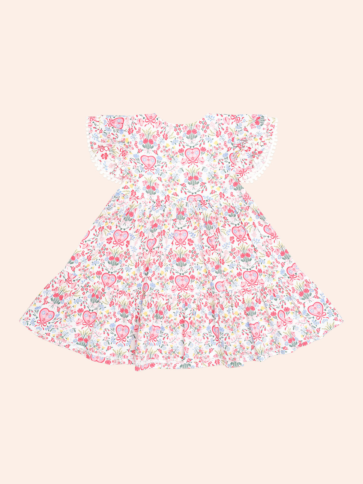 Huxbaby Scallop Floral Dress
