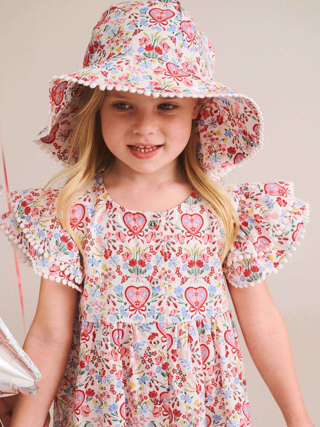 Huxbaby Scallop Floral Dress