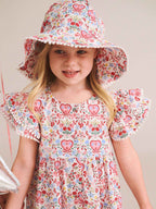 Huxbaby Scallop Floral Dress