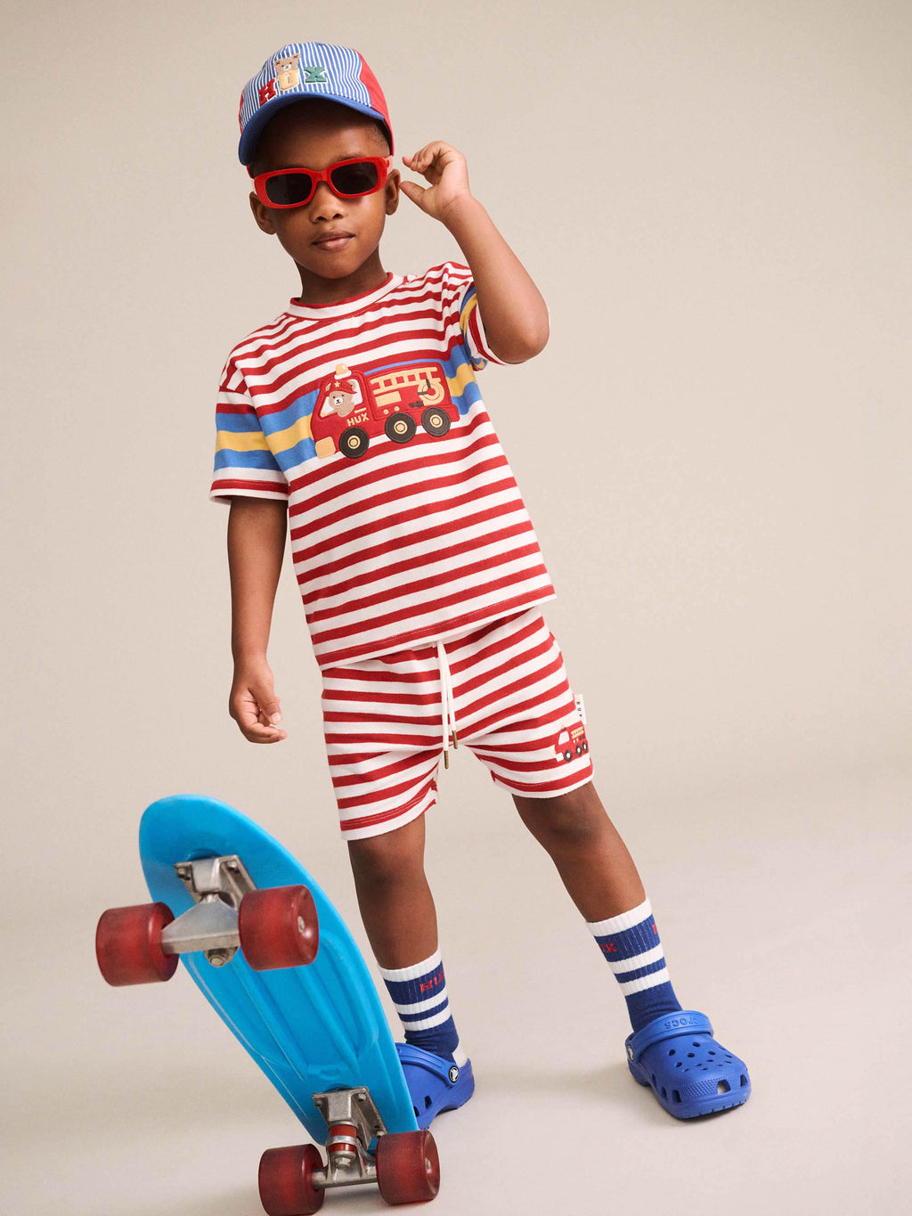 Huxbaby Fireman Hux Stripe Tee