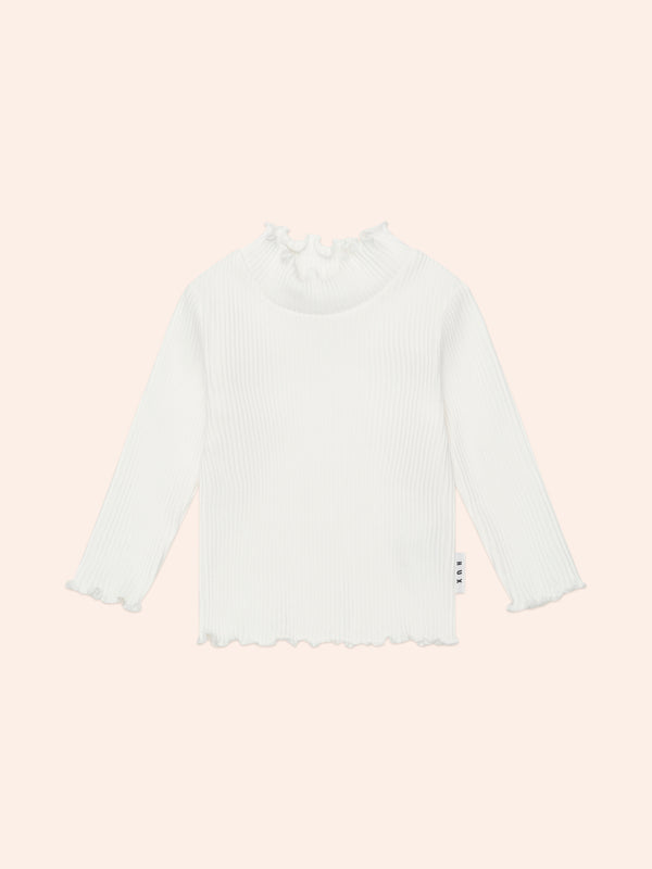 Huxbaby Almond Milk Ribbed Skivvy
