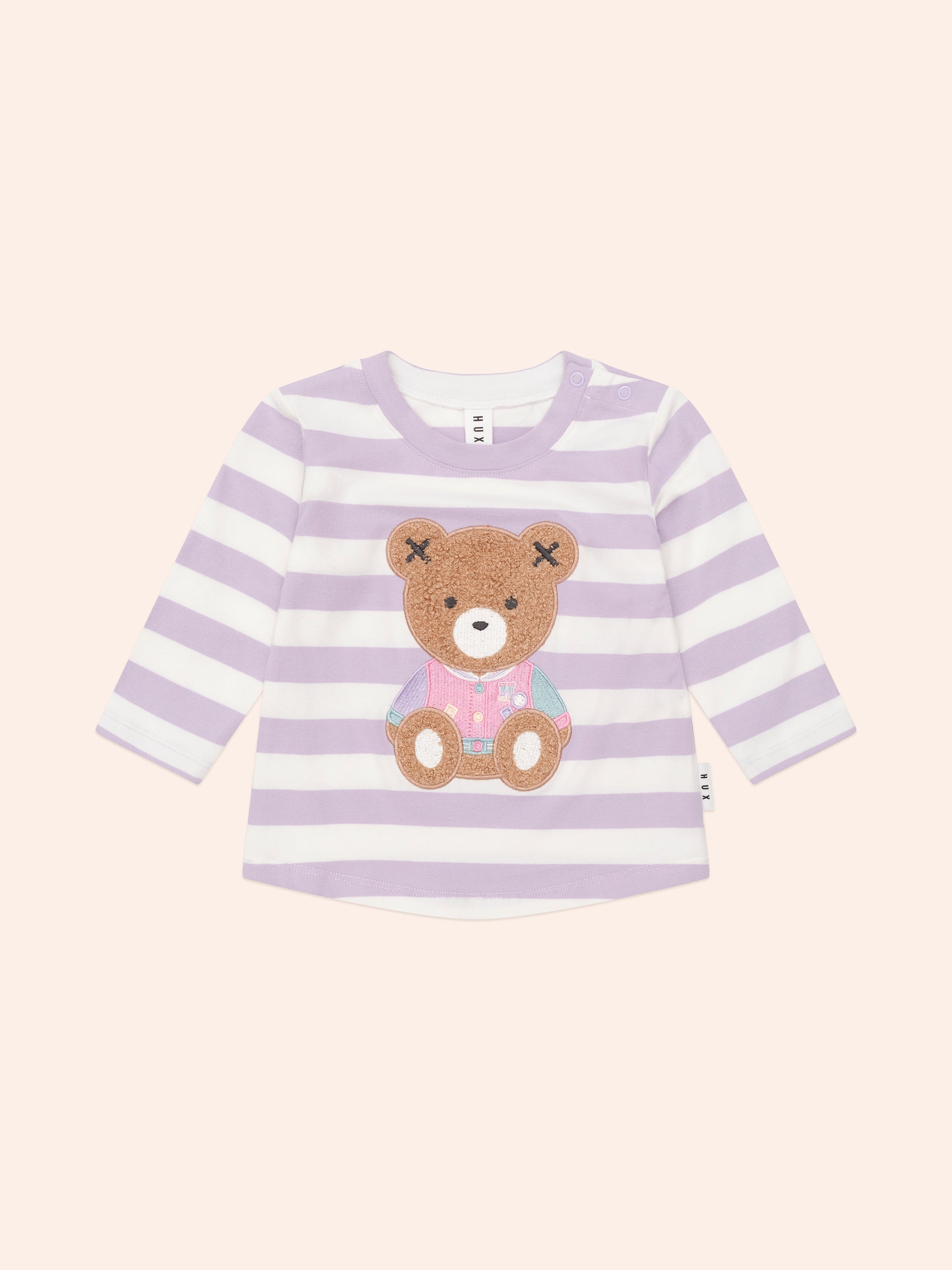 Huxbaby College Hux Orchid Stripe Top