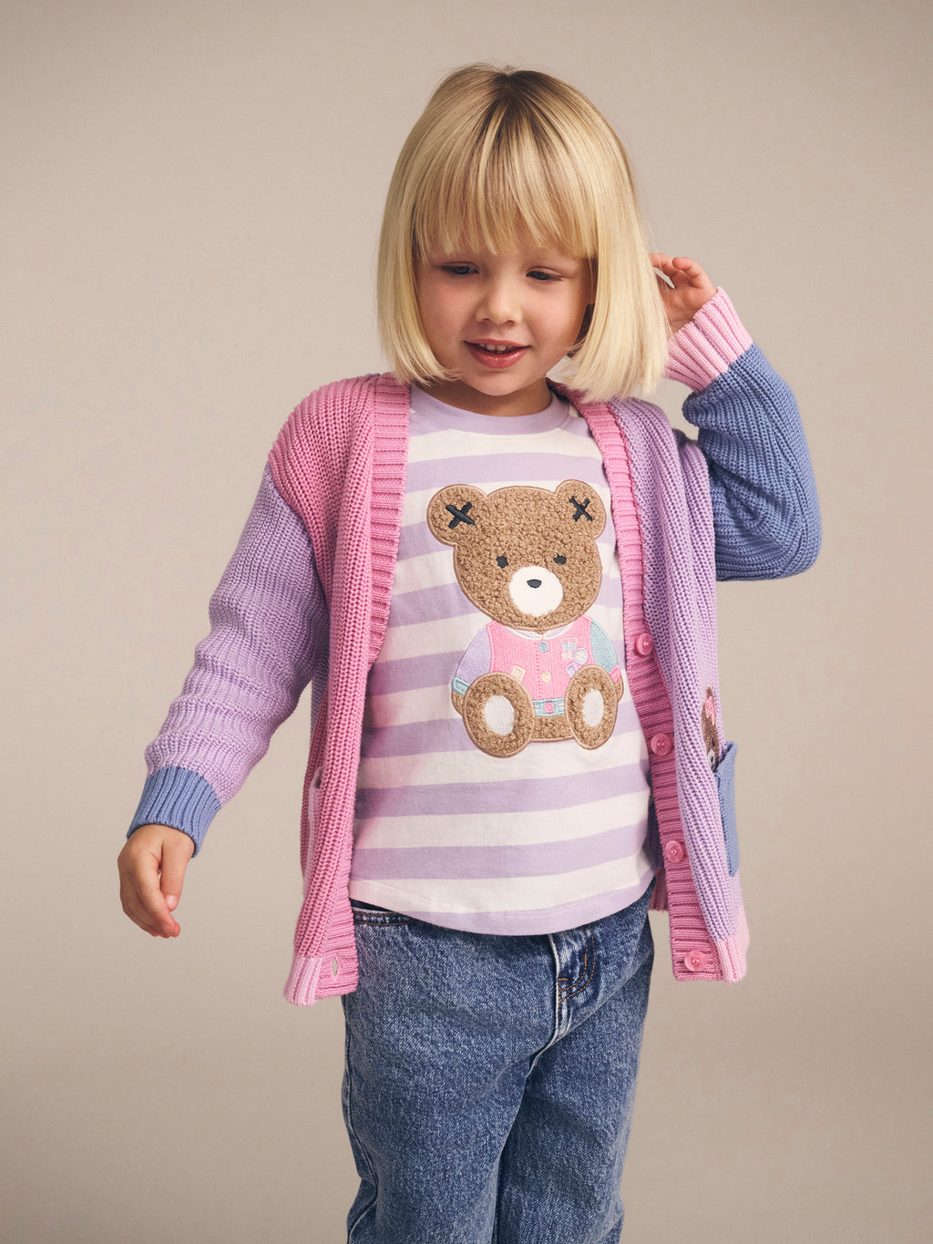 Huxbaby College Hux Orchid Stripe Top