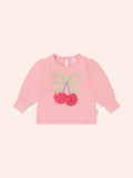 Huxbaby Cherry Bow Puff Sleeve Top