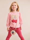 Huxbaby Cherry Bow Puff Sleeve Top