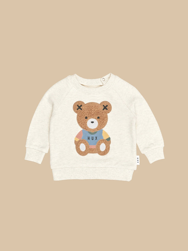 Huxbaby Teddy Hux Sweatshirt Oat Marle