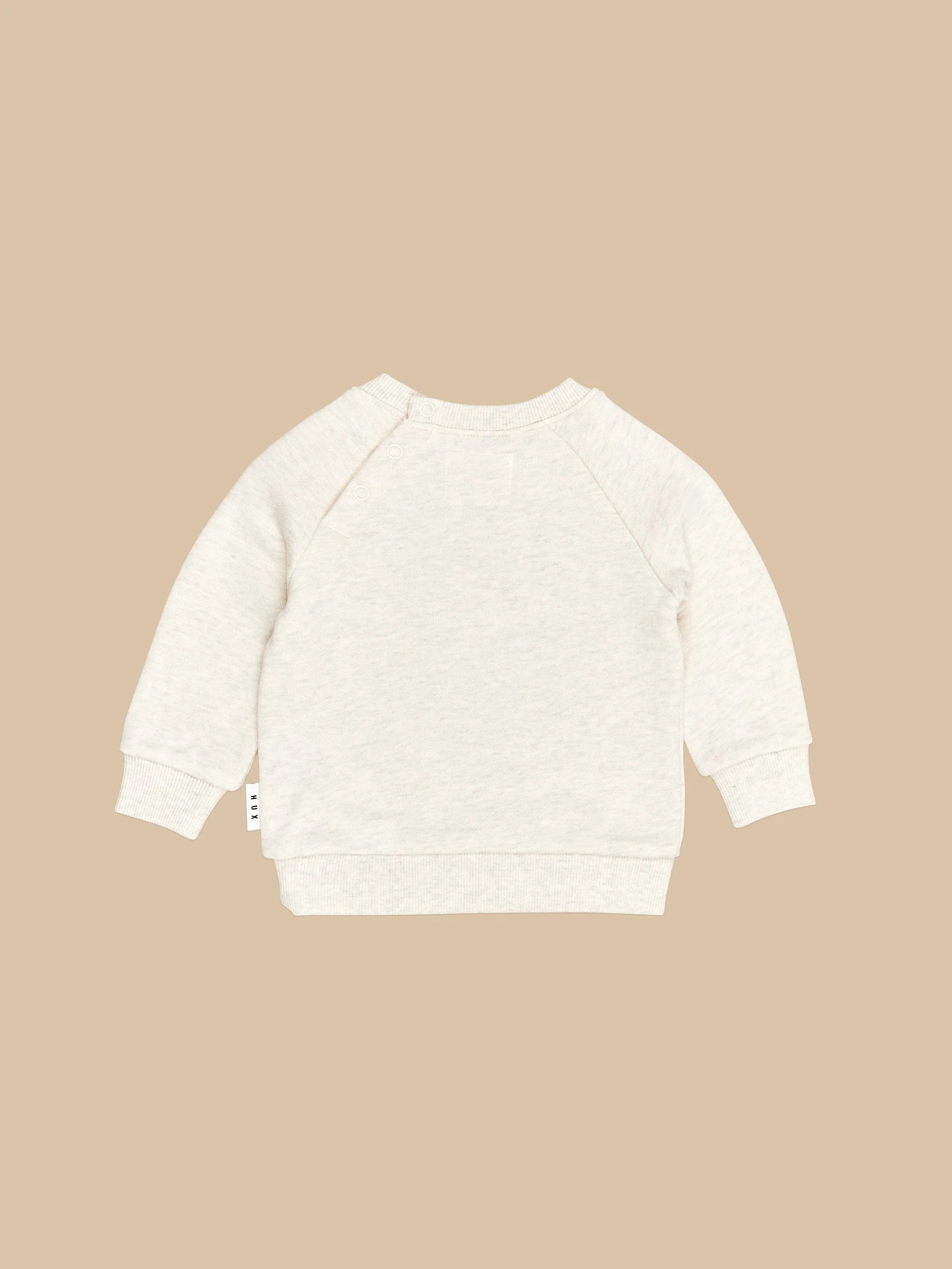 Huxbaby Teddy Hux Sweatshirt Oat Marle