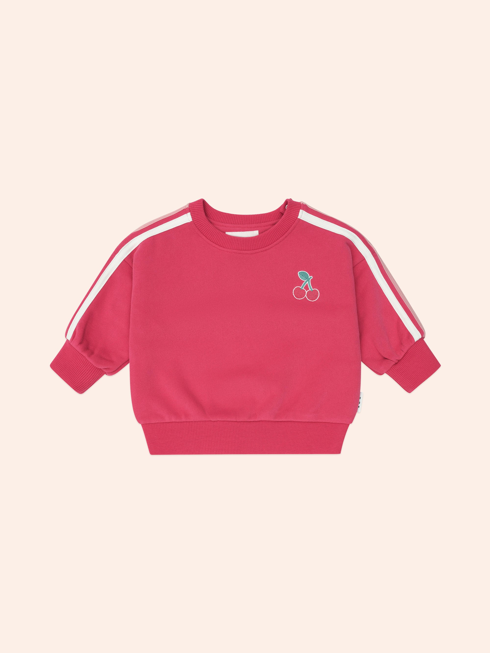 Huxbaby Cherry Racer Stripe Sweatshirt