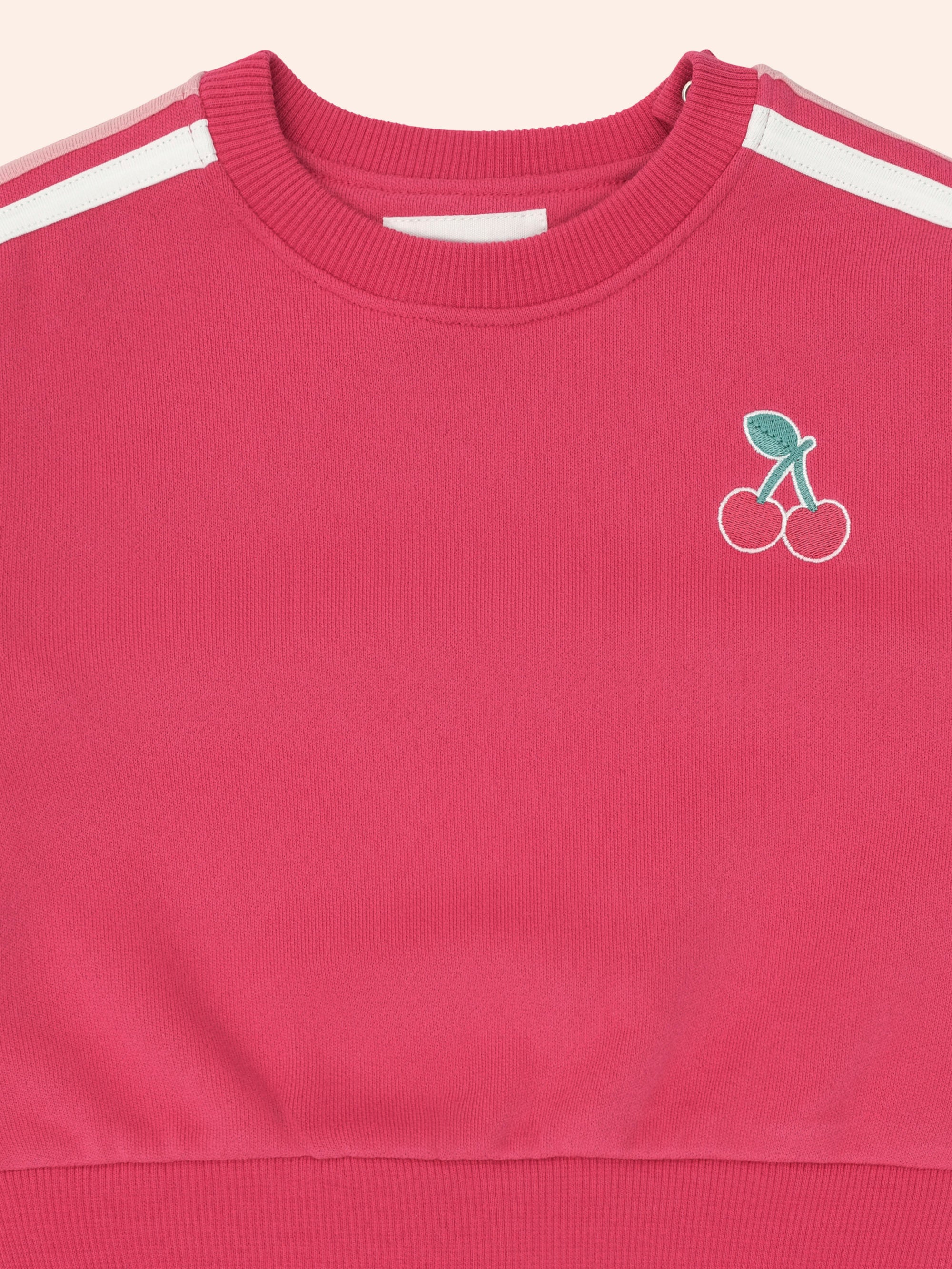 Huxbaby Cherry Racer Stripe Sweatshirt