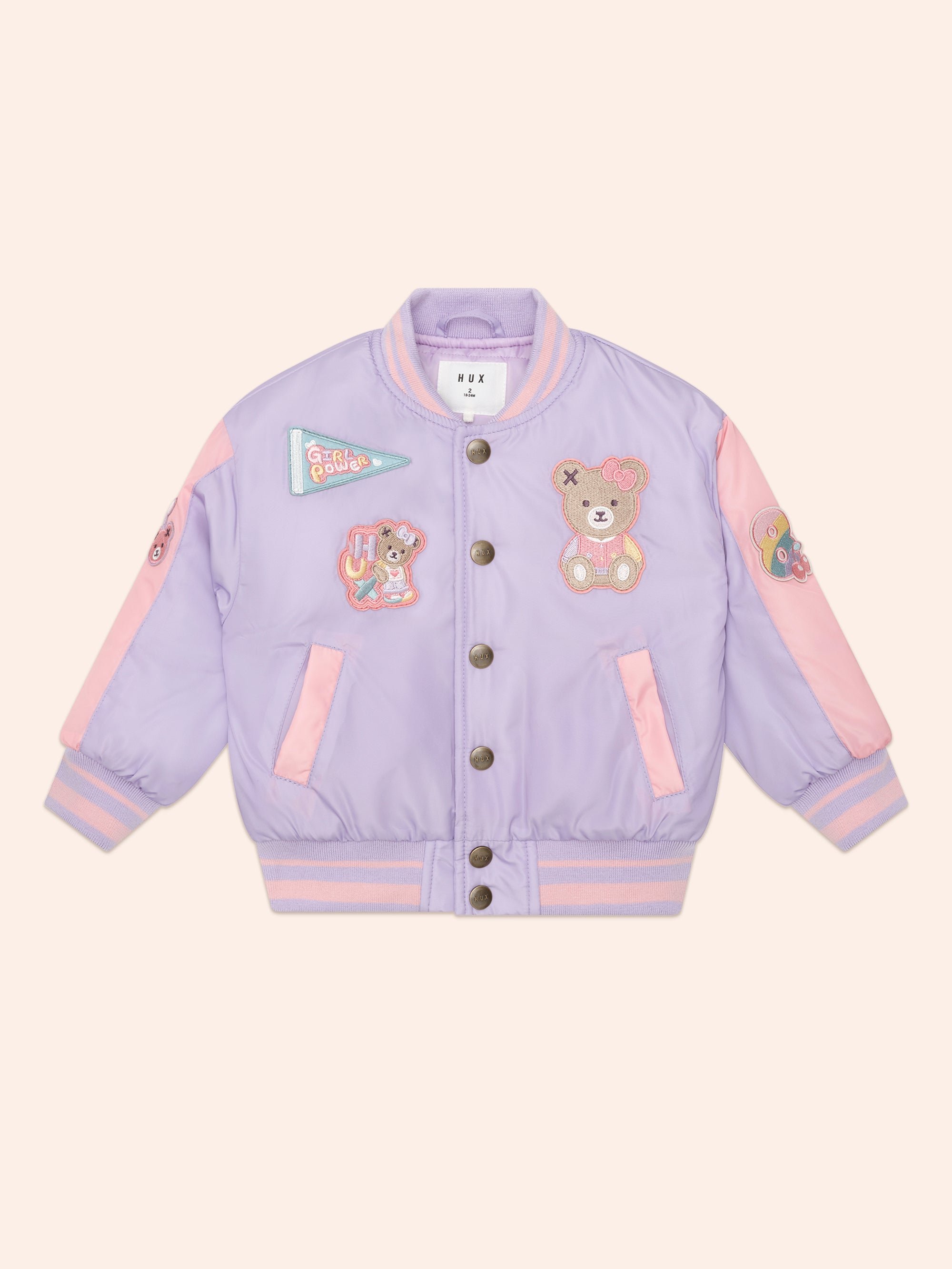 Huxbaby Orchid Hux College Varsity Jacket