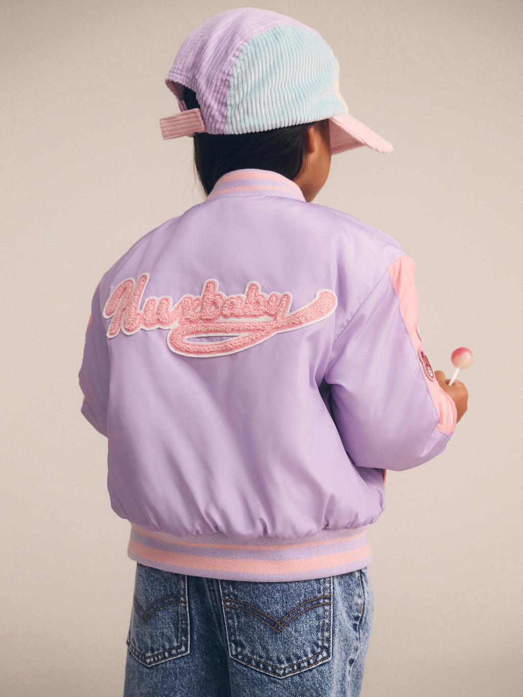 Huxbaby Orchid Hux College Varsity Jacket