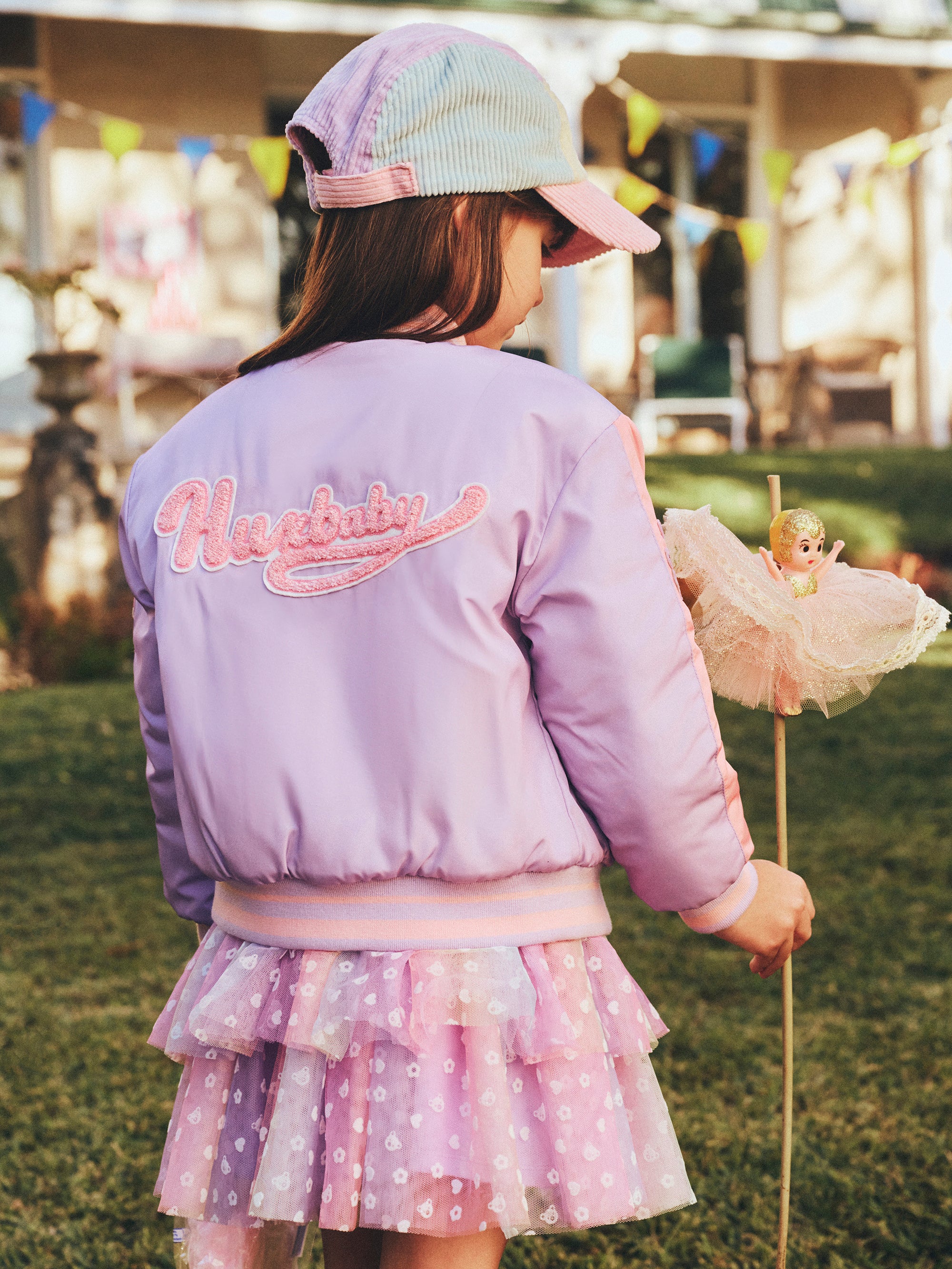 Huxbaby Orchid Hux College Varsity Jacket