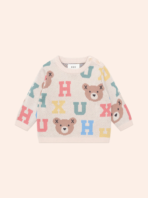 Huxbaby Hux Alphabet Knit Jumper