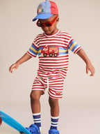 Huxbaby Fireman Hux Stripe Short