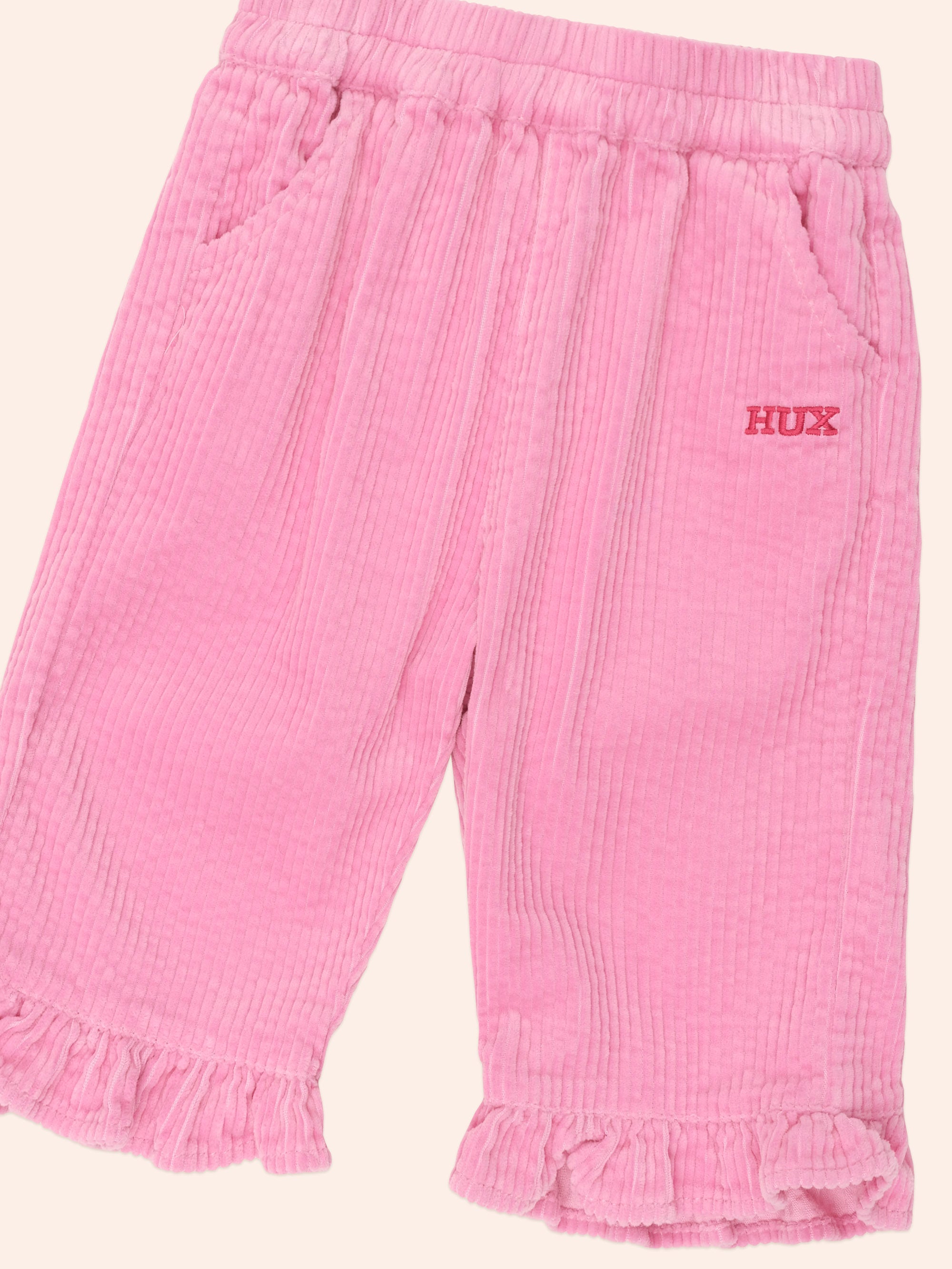 Huxbaby Cord Frill Hem Pant