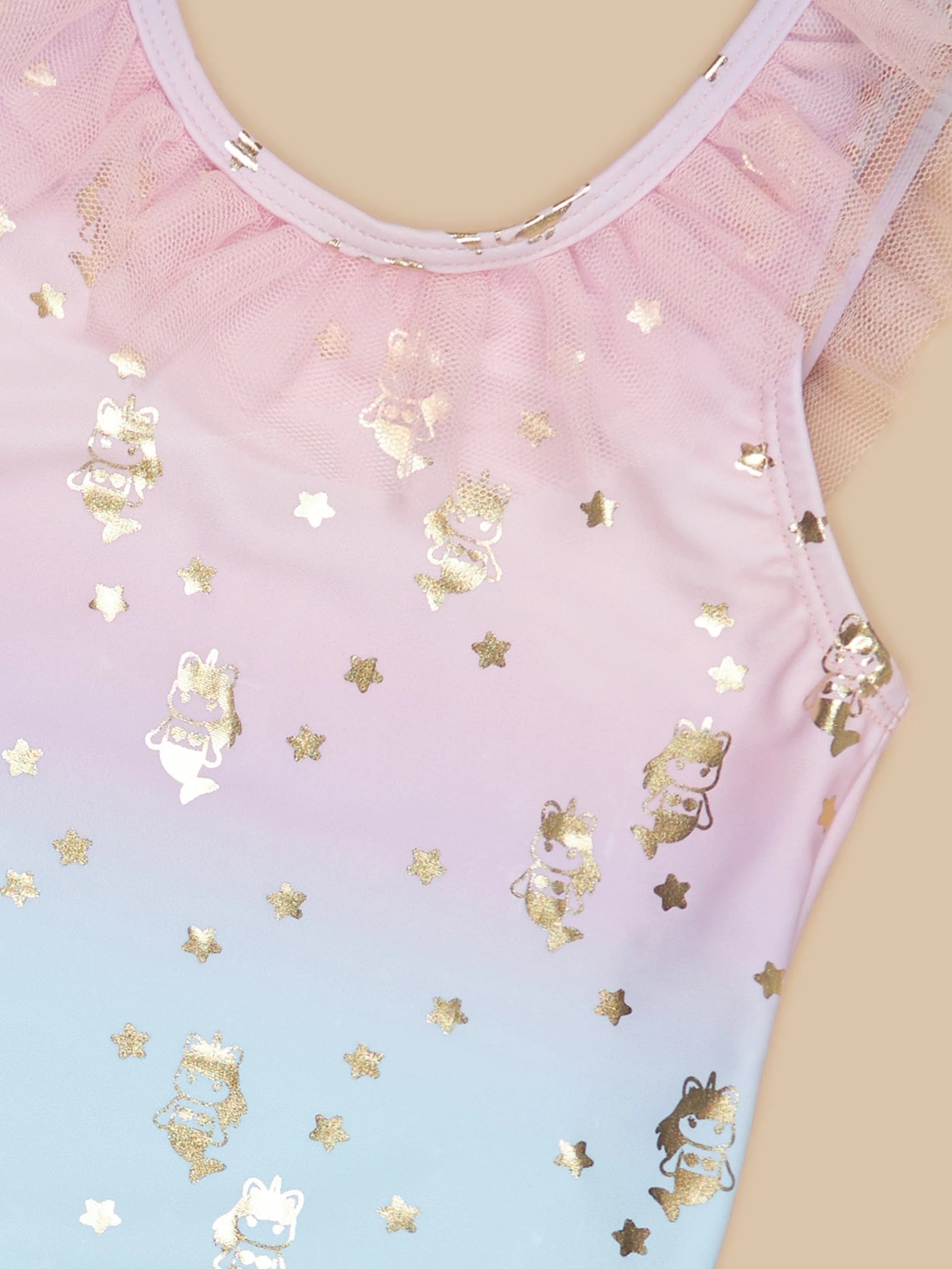 Huxbaby Star Mermaid Flounce Swimsuit