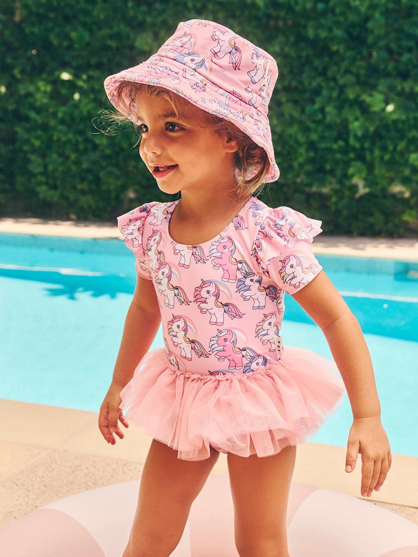 Huxbaby Rainbow Unicorn Swim Hat