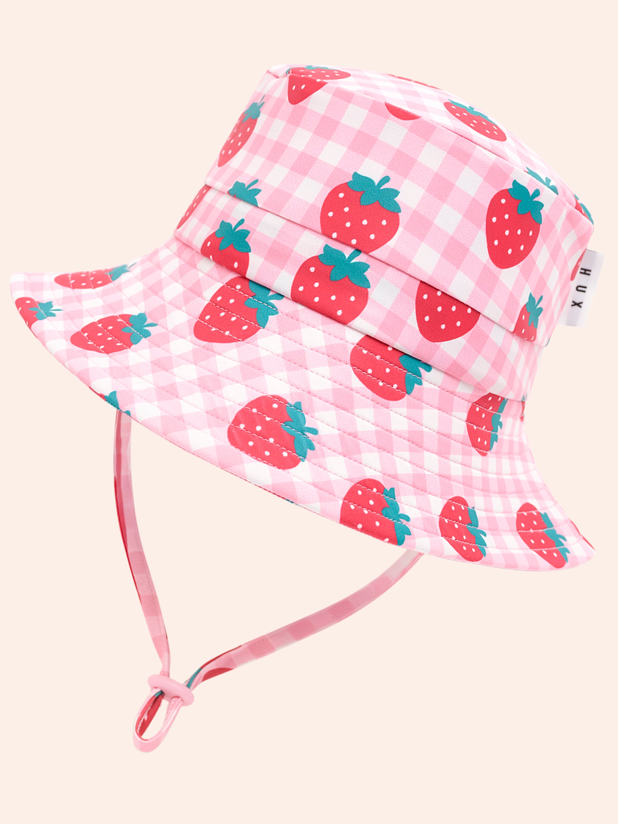 Hubaby Strawberry Check Swim Hat