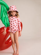 Huxbaby Strawberry Check 2 Piece Swim Set