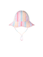 Huxbaby Frilly Sunhat Rainbow Stripe