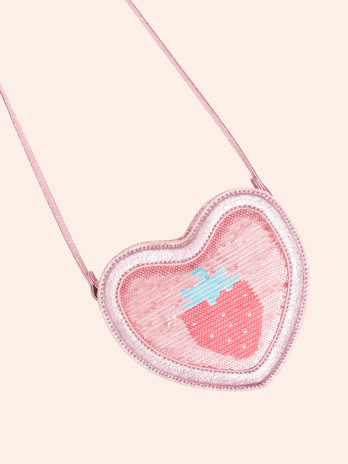 Huxbaby Strawberry Sequin Heart Bag