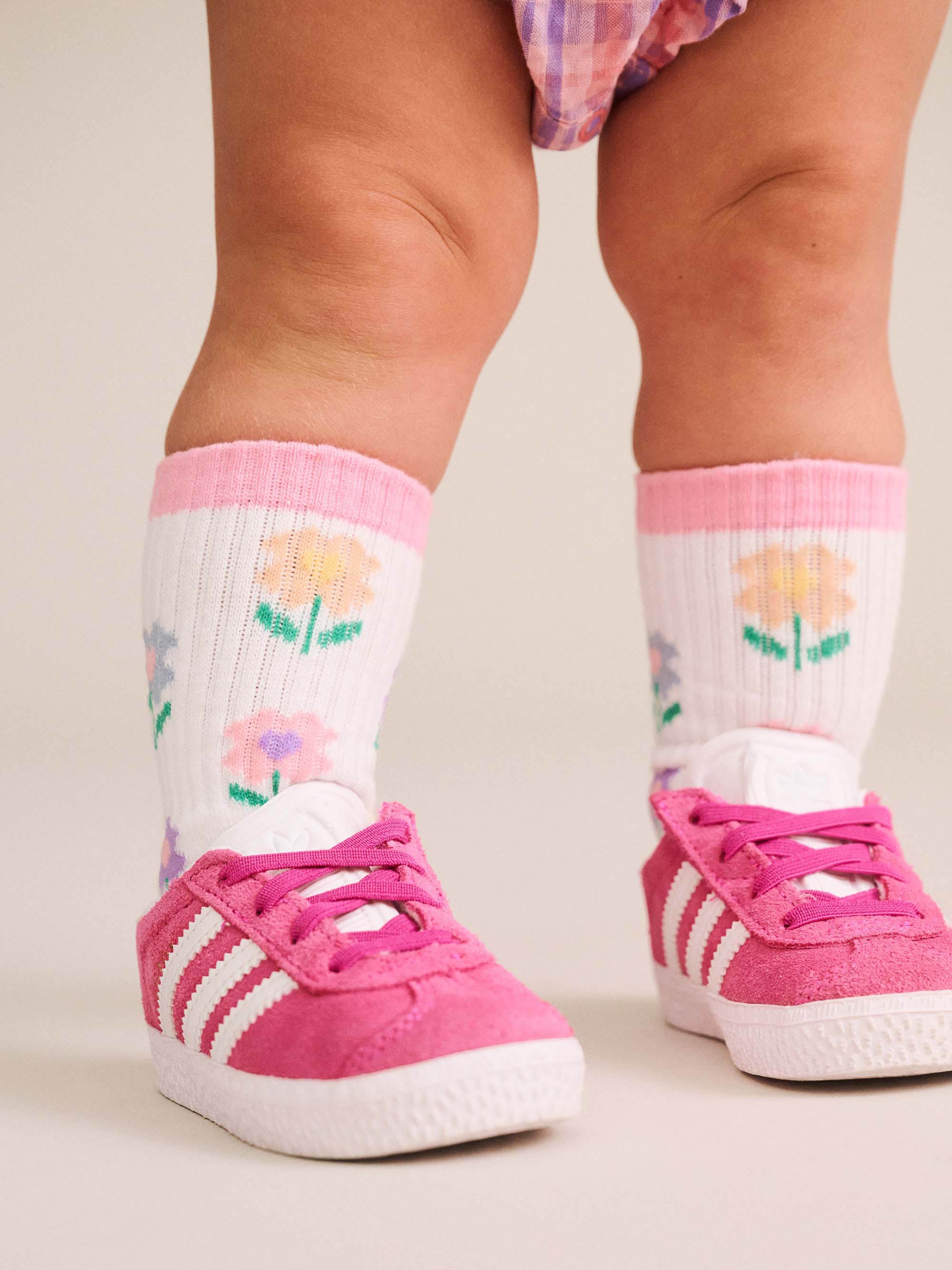 Huxbaby 3 Pack Girls Sports Socks