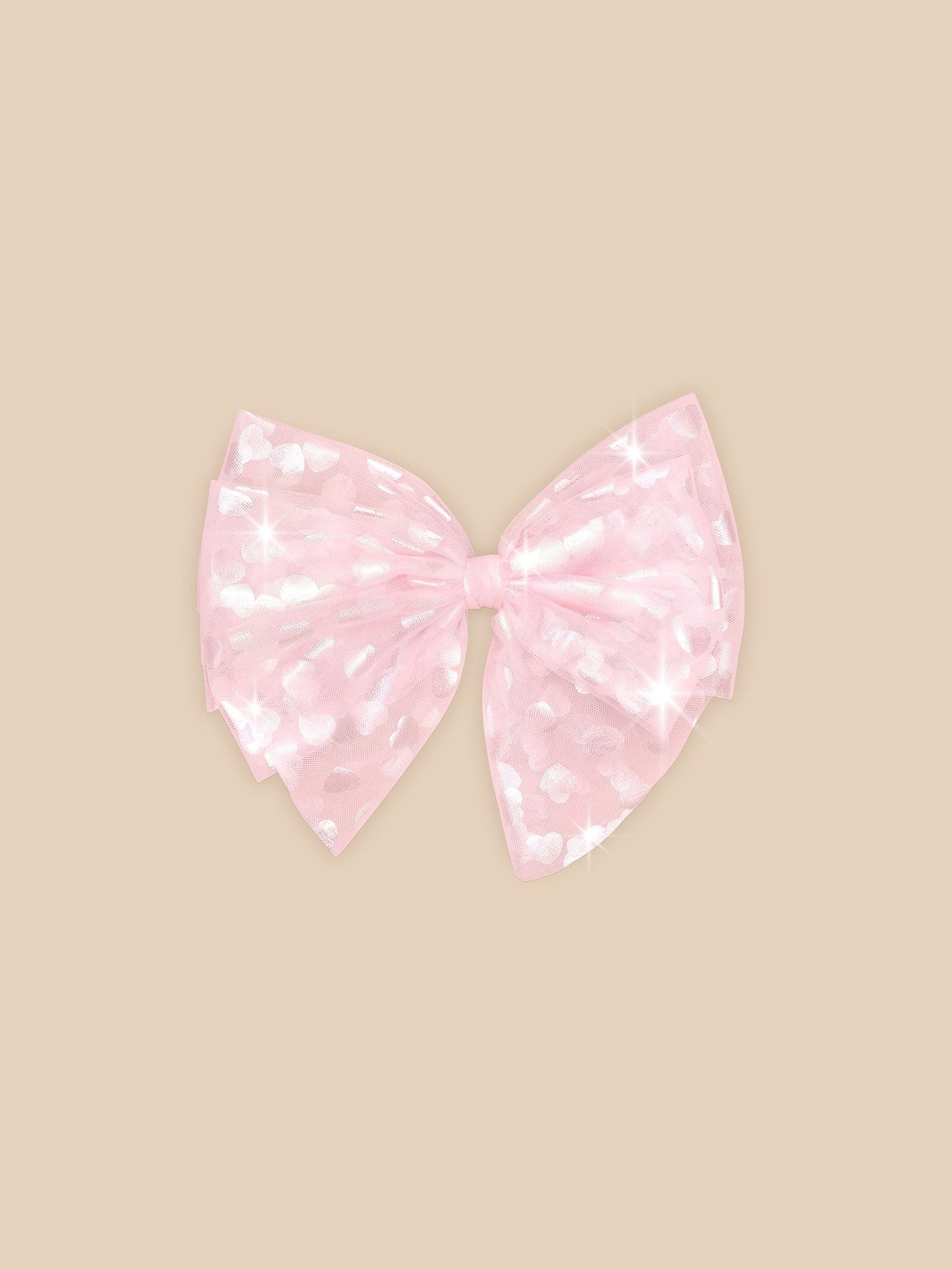 Huxbaby SHIMMER HEARTS PARTY HAIR BOW