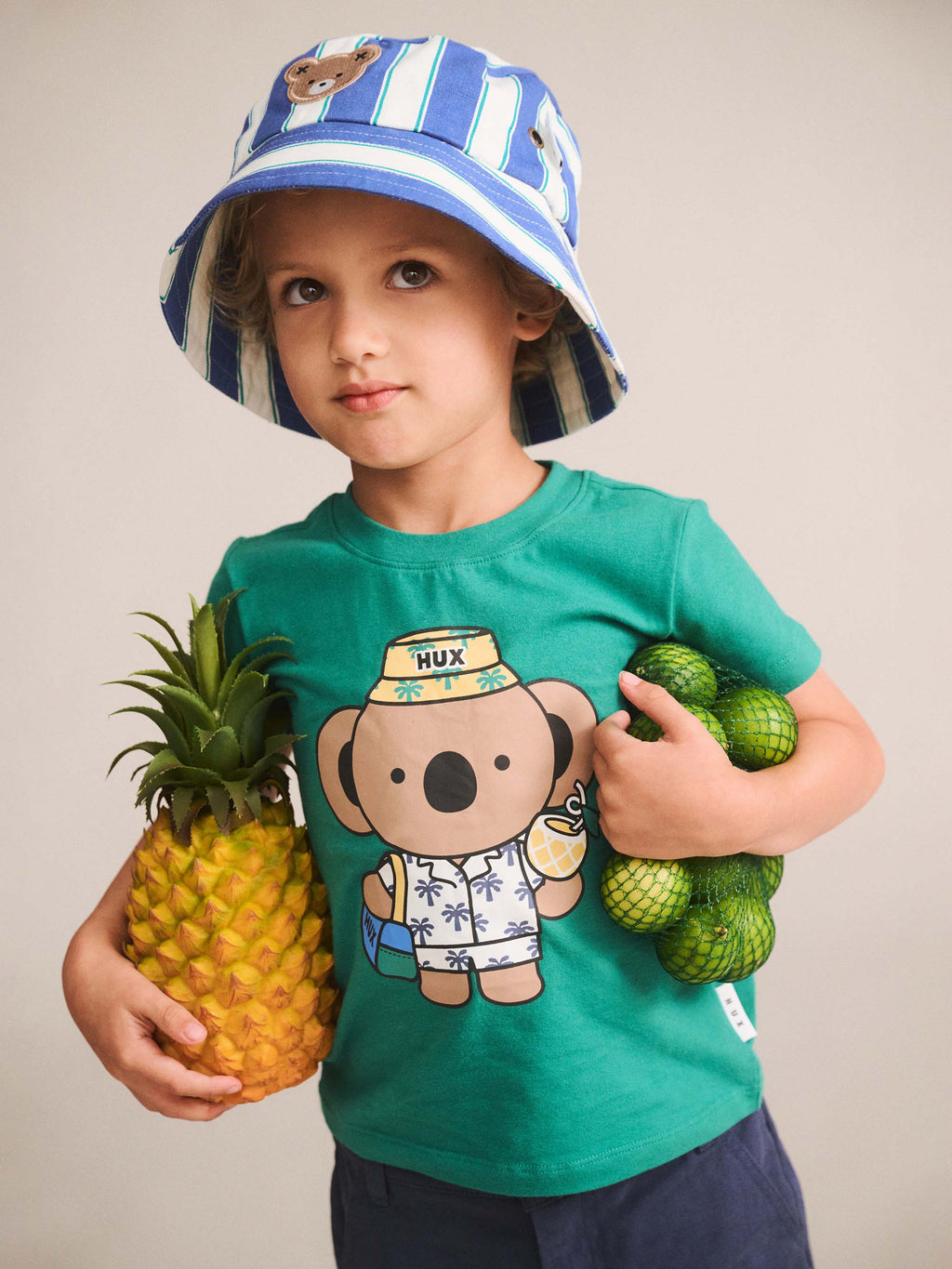 Huxbaby Tropical Stripe Bucket Hat