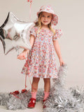 Huxbaby Scallop Floral Dress