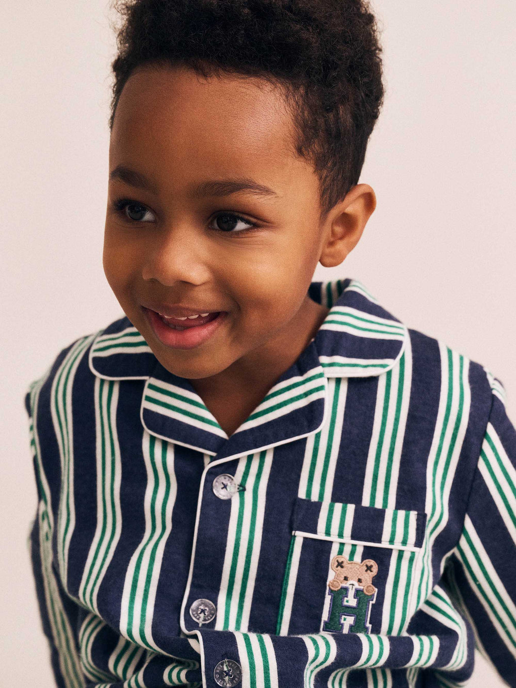 Huxbaby Classic Stripe Flannel PJ Set